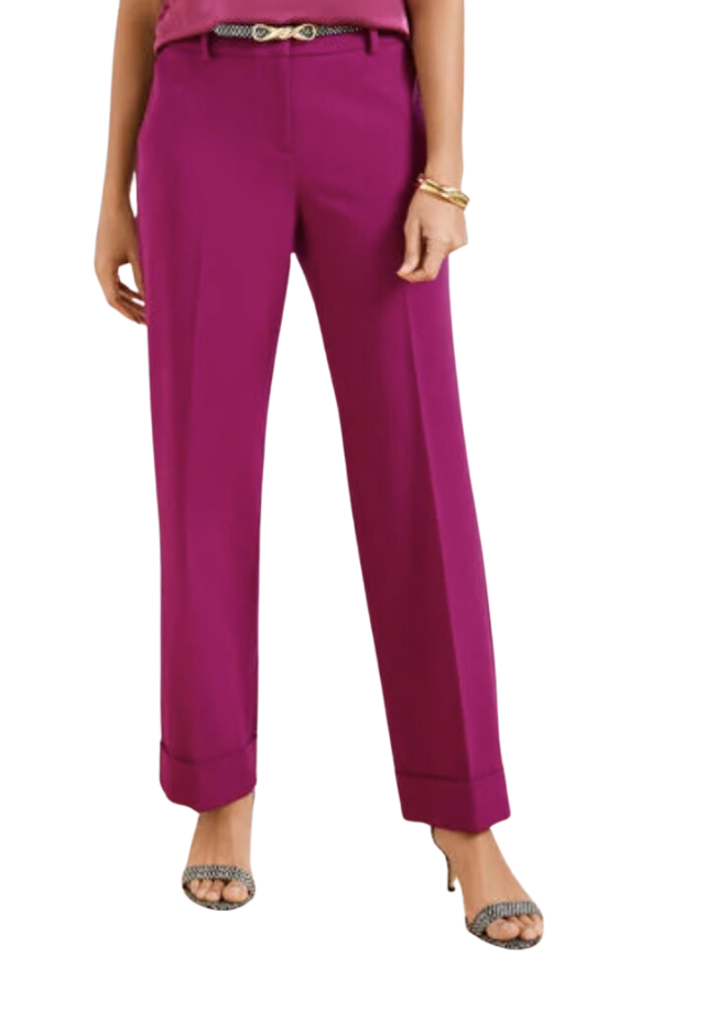 Stretch Slim Wide Ankle Pants